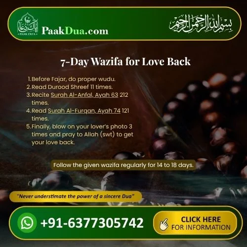 Read 7-Day Wazifa for Love Back